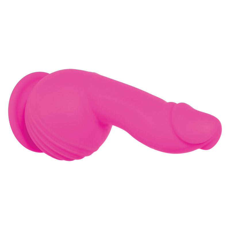 Evolved Ballistic - Pink 19 cm USB Rechargeable Vibrating Dong with Balls Motor & Remote-EN-RS-8010-2