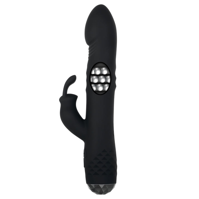 Evolved BODACIOUS BUNNY - Black 22.9 cm USB Rechargeable Rabbit Vibrator-EN-RS-9239-2