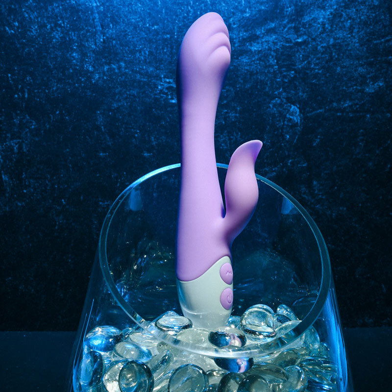 Evolved PLEASING PETAL - Lilac 19.7 cm USB Rechargeable Rabbit Vibrator-EN-RS-9246-2