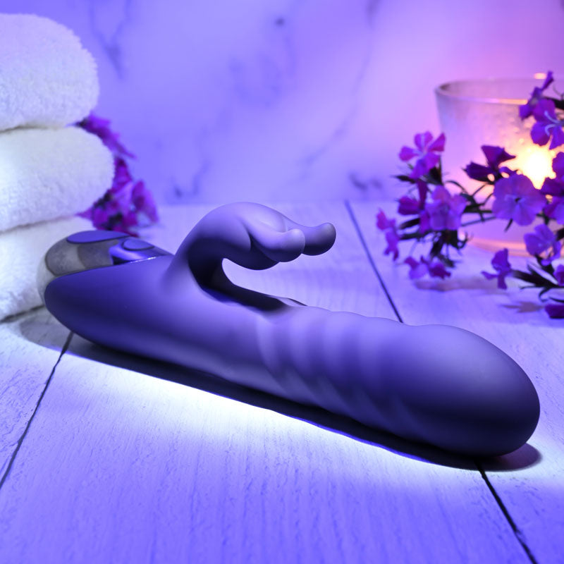 Evolved RASCALLY RABBIT - Purple 22.9 cm USB Rechargeable Rabbit Vibrator-EN-RS-9345-2