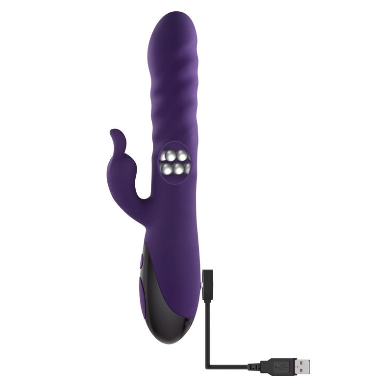 Evolved RASCALLY RABBIT - Purple 22.9 cm USB Rechargeable Rabbit Vibrator-EN-RS-9345-2