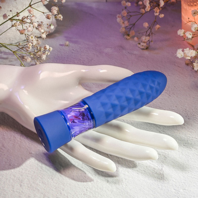 Evolved RAVER - Blue 12.3 cm USB Rechargeable Mini Vibrator-EN-RS-9505-2