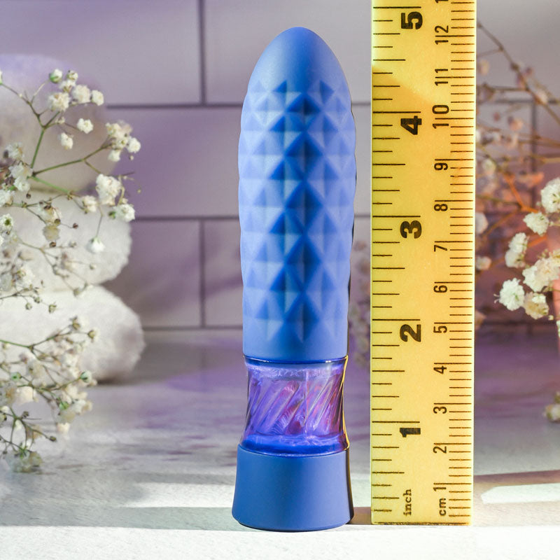 Evolved RAVER - Blue 12.3 cm USB Rechargeable Mini Vibrator-EN-RS-9505-2