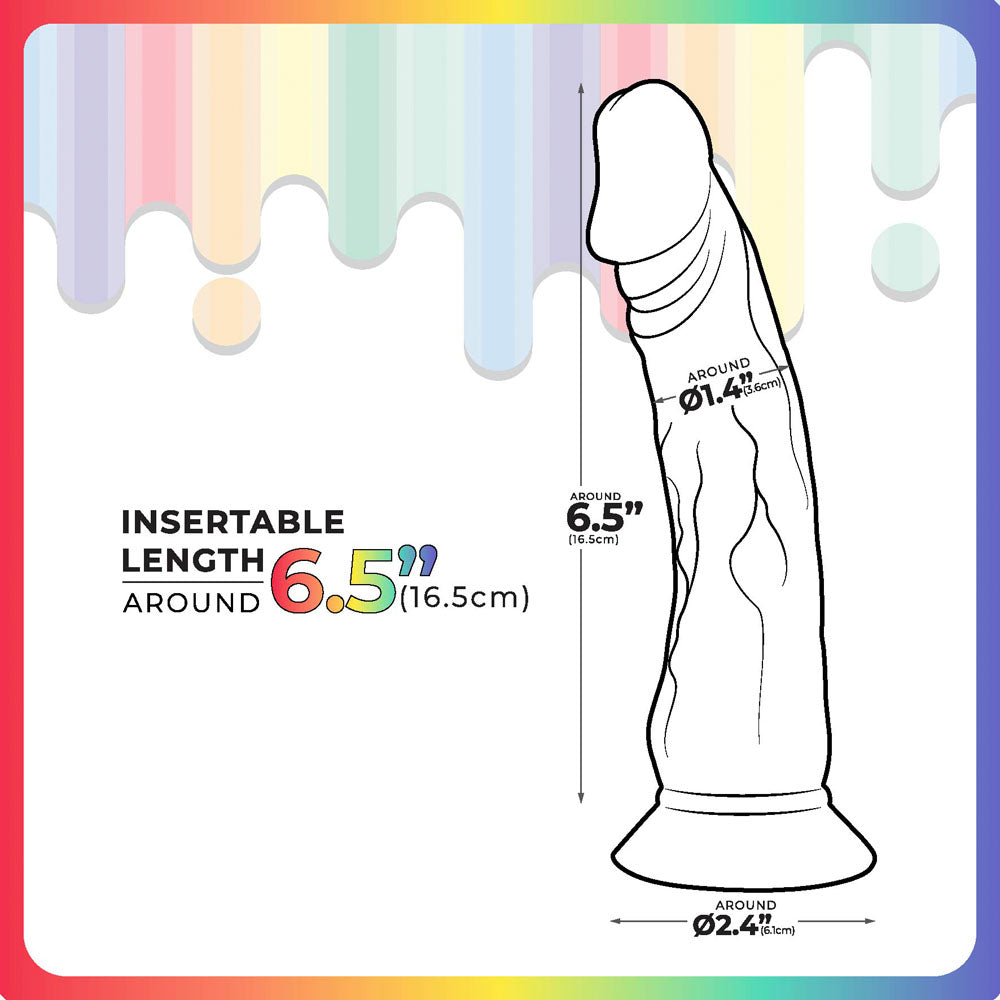 Jellido 16.5cm Dildo - Clear Coloured 16.5 cm Dildo-F06R006B00-000