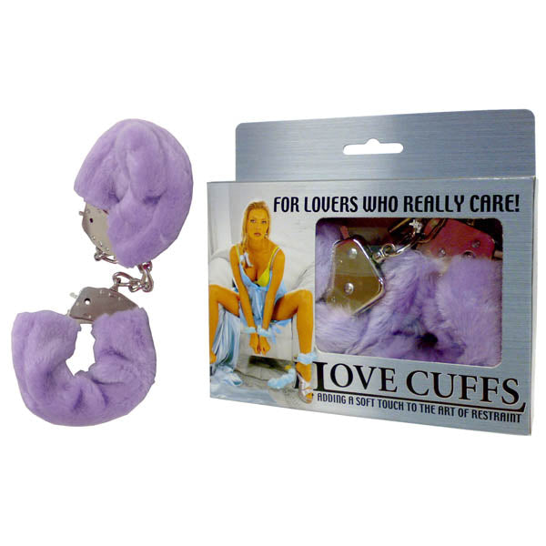 Love Cuffs - Purple Fluffy Skin Hand Cuffs-F2N108P/LV-000