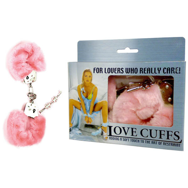 Love Cuffs - Pink Fluffy Hand Cuffs-F2N108P/PK-000