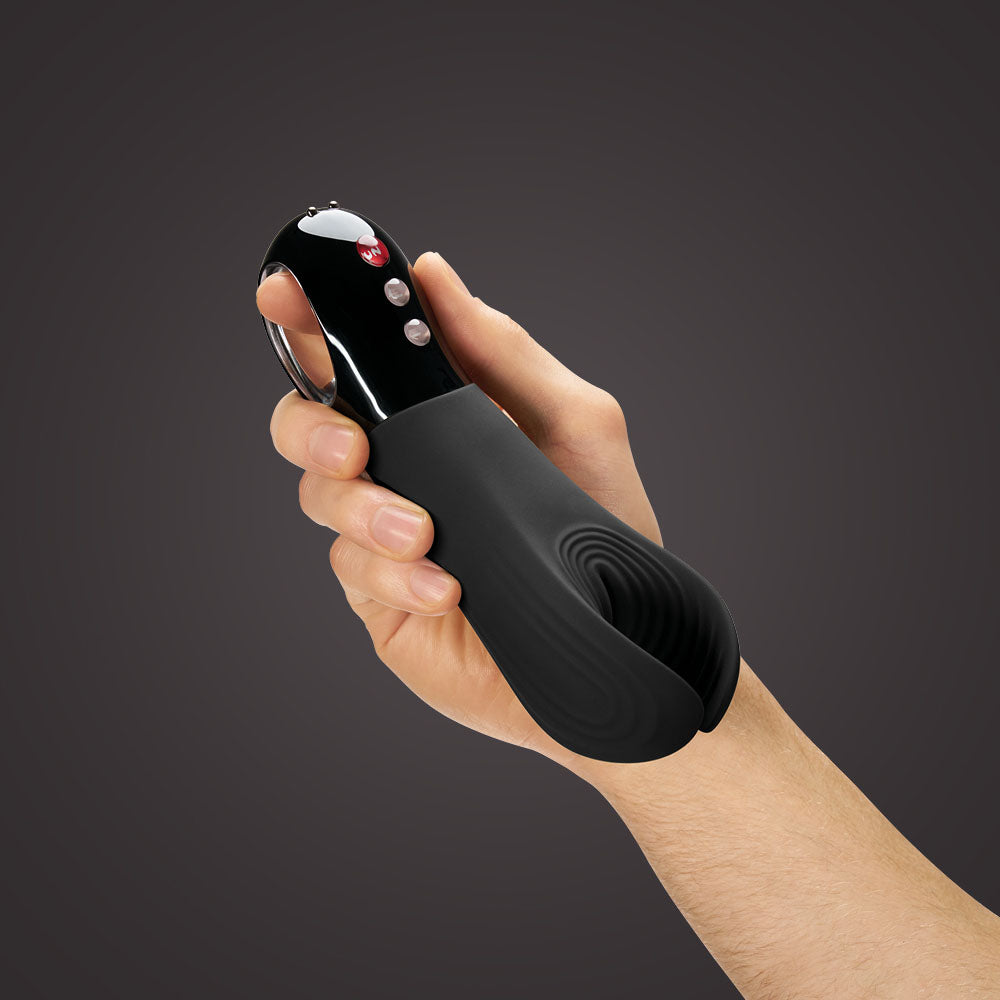 Fun Factory MANTA black - Black 18 cm USB Rechargeable Mens & Couples Vibrator-FF000873BK01