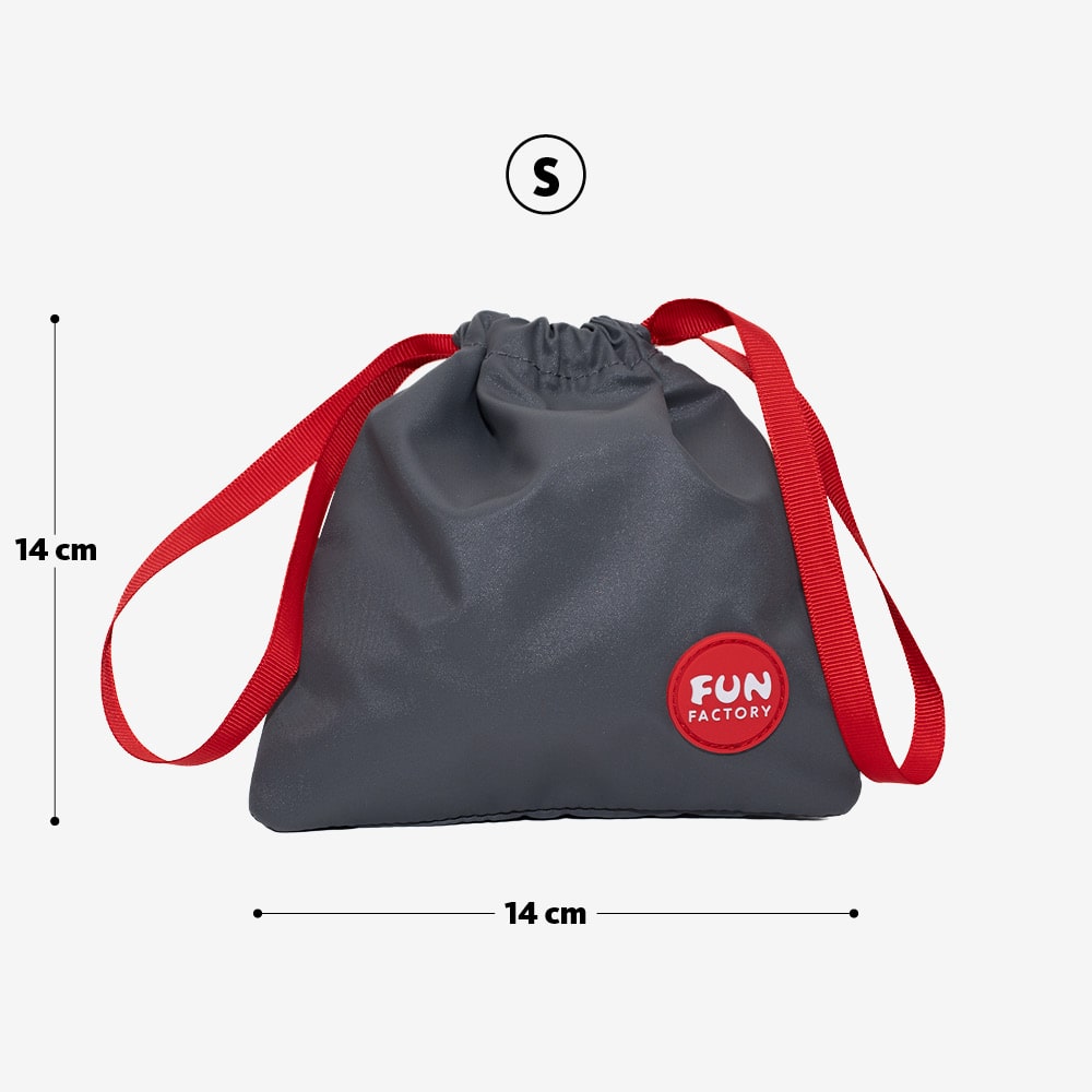 Fun Factory TOYBAG S grey - Grey Discreet Storage Bag - Small-FF000894GY01
