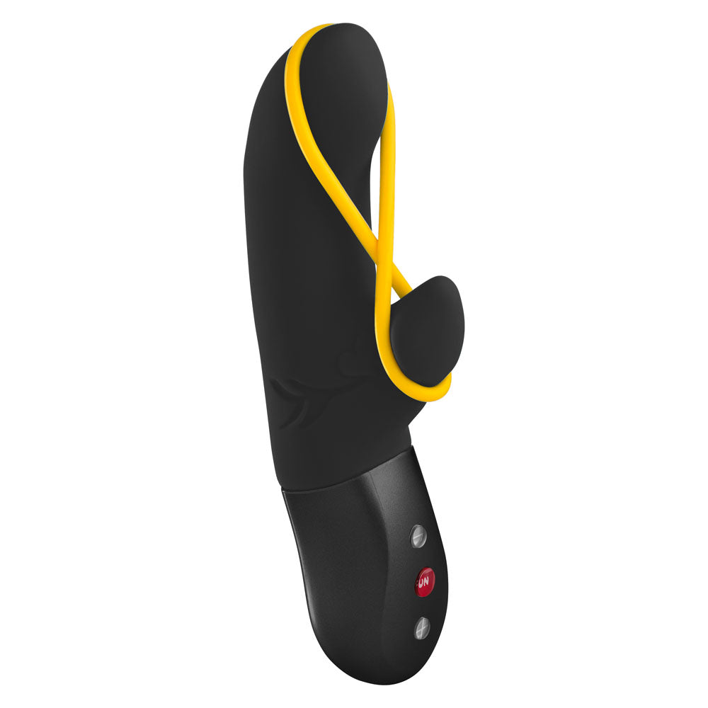 Fun Factory AMORINO Black - Black USB Rechargeable Rabbit Vibrator-FF000945BK01