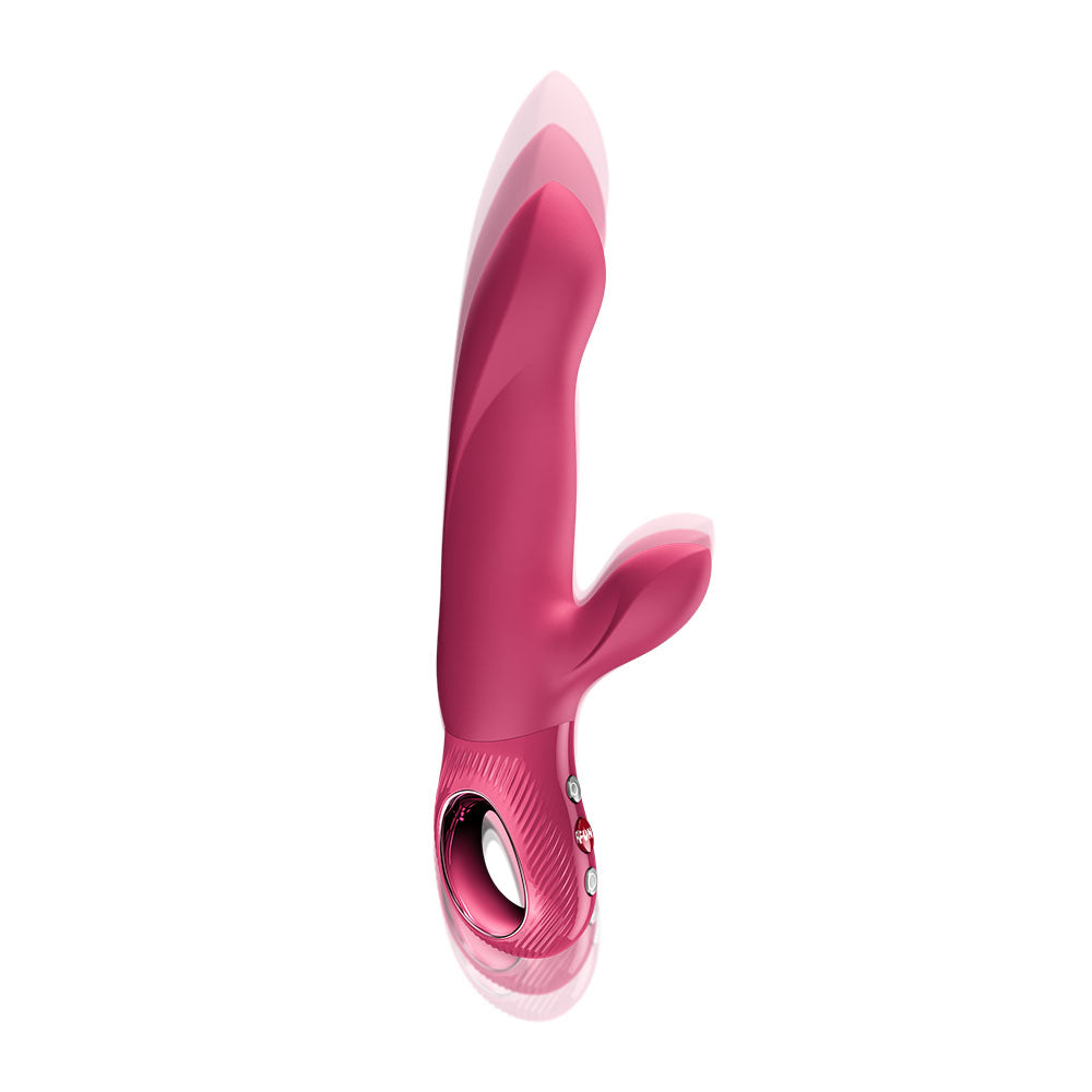 Fun Factory BI STRONIC ARC Raspberry - Raspberry 21.6 cm USB-C Rechargeable Thrusting Vibrator - FF001018RB01