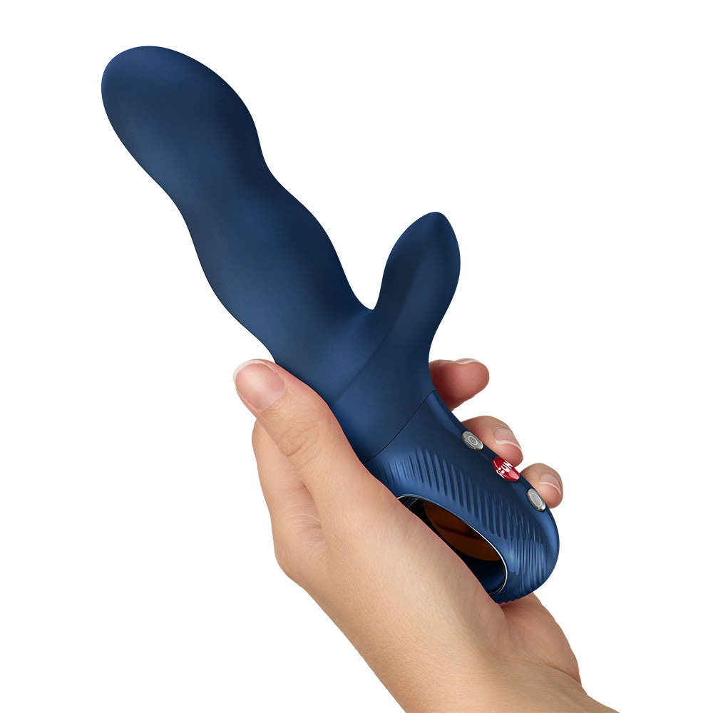 Fun Factory BI STRONIC CRAVE Nightblue - Nightblue USB-C Rechargeable Thrusting Vibrator - FF001019NB01