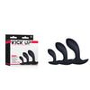 Kick Up Anal Trainer Set - Black Butt Plugs - Set of 3 Sizes-FKQ034A000-010