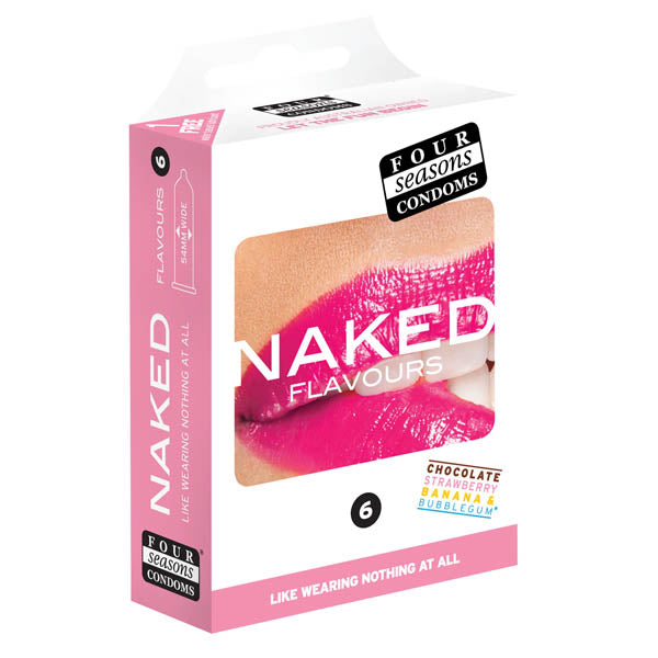 Naked Flavours - Ultra Thin Flavoured Condoms - 6 Pack-FOR031