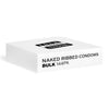 Four Seasons Naked Ribbed Condoms - Bulk Box of 144