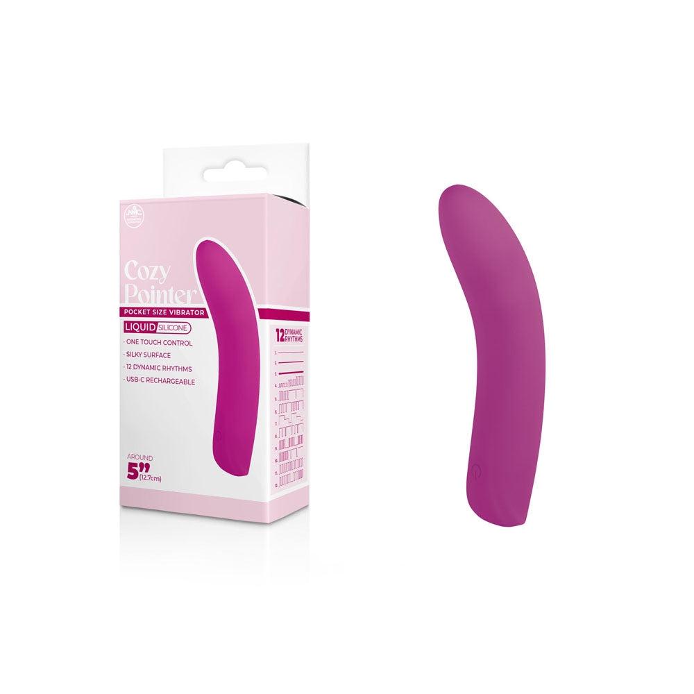 Cozy Pointer - Pink - Pink 12.7 USB Rechargeable Mini Vibrator-FPBQ010A00-028