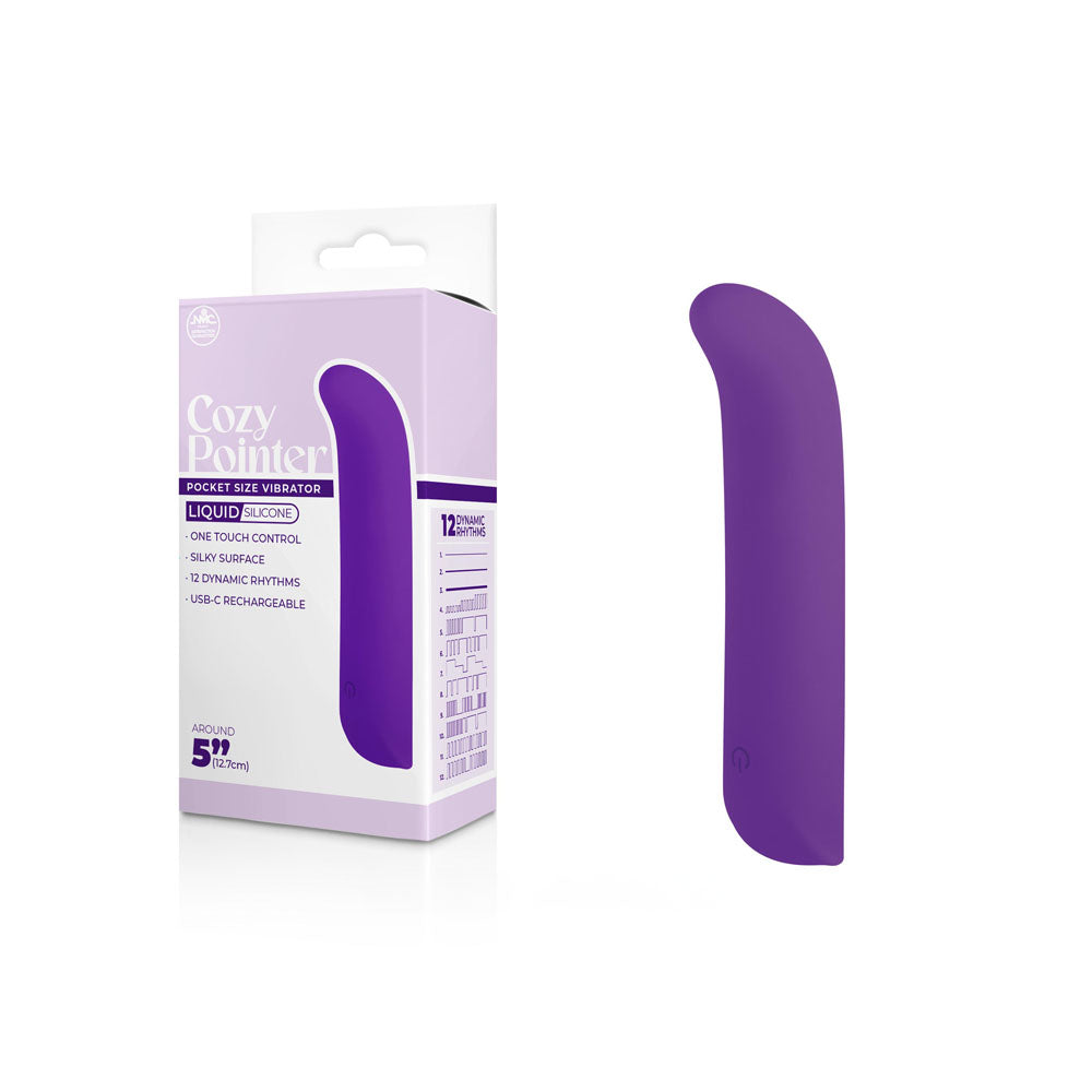 Cozy Pointer - Purple - Purple 12.7 cm USB Rechargeable Mini Vibrator-FPBQ012A00-022