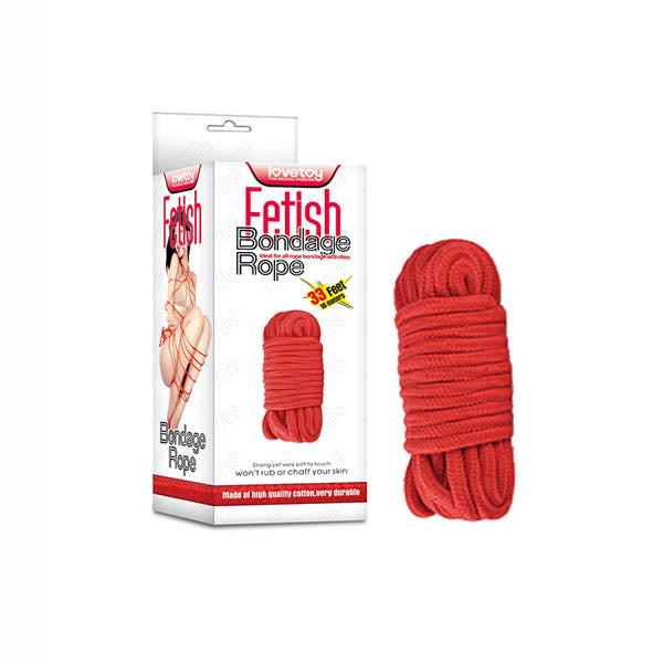 Fetish Bondage Rope - Red - 10 m Length-FT-001A-03RED