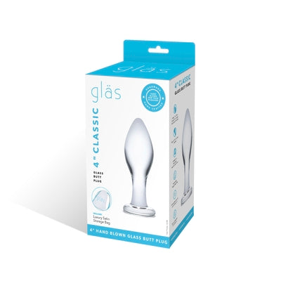 4" Classic Glass Butt Plug-GLAS-156