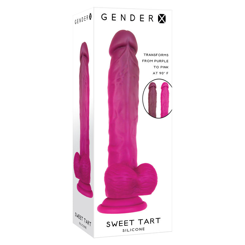 Gender X SWEET TART - Purple/Pink 21 cm Colour Changing Dong - GX-DD-9000-2