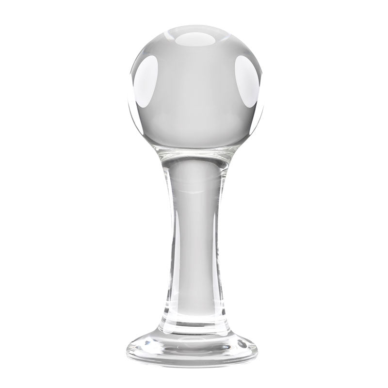 Gender X THE BALLER - Clear Glass 11 cm Anal Plug-GX-GL-1041-2