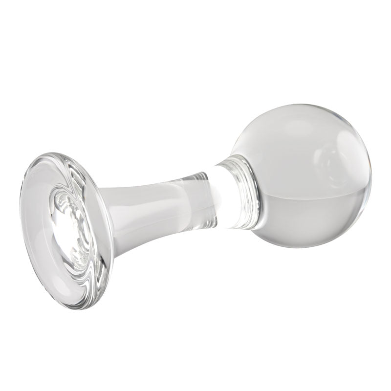 Gender X THE BALLER - Clear Glass 11 cm Anal Plug-GX-GL-1041-2