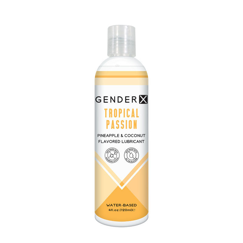 Gender X TROPICAL PASSION Flavoured Lube - 120 ml - Pineapple & Coconut Flavoured Water Based Lubricant - 120 ml Bottle-GX-LQ-1874-2