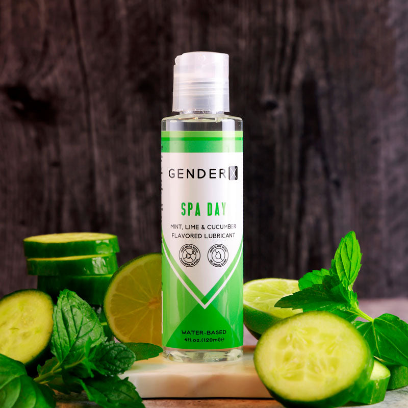  Lime & Cucumber Flavoured Water Based Lubricant - 120 ml Bottle-GX-LQ-1911-2