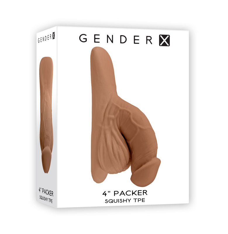 Gender X 4 PACKER - Medium - Tan 10 cm Packer-GX-PK-2543-2