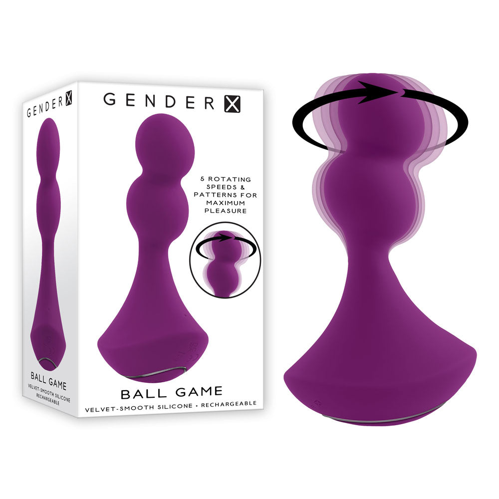 Gender X BALL GAME - Pink 13.5 cm USB Rechargeable Vibrating Butt Plug-GX-RS-1737-2