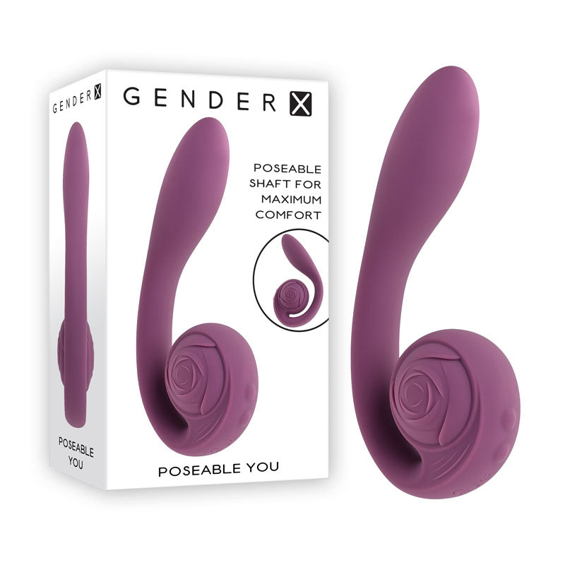 Gender X POSEABLE YOU - Purple USB Rechargeable Poseable Vibrator-GX-RS-2864-2