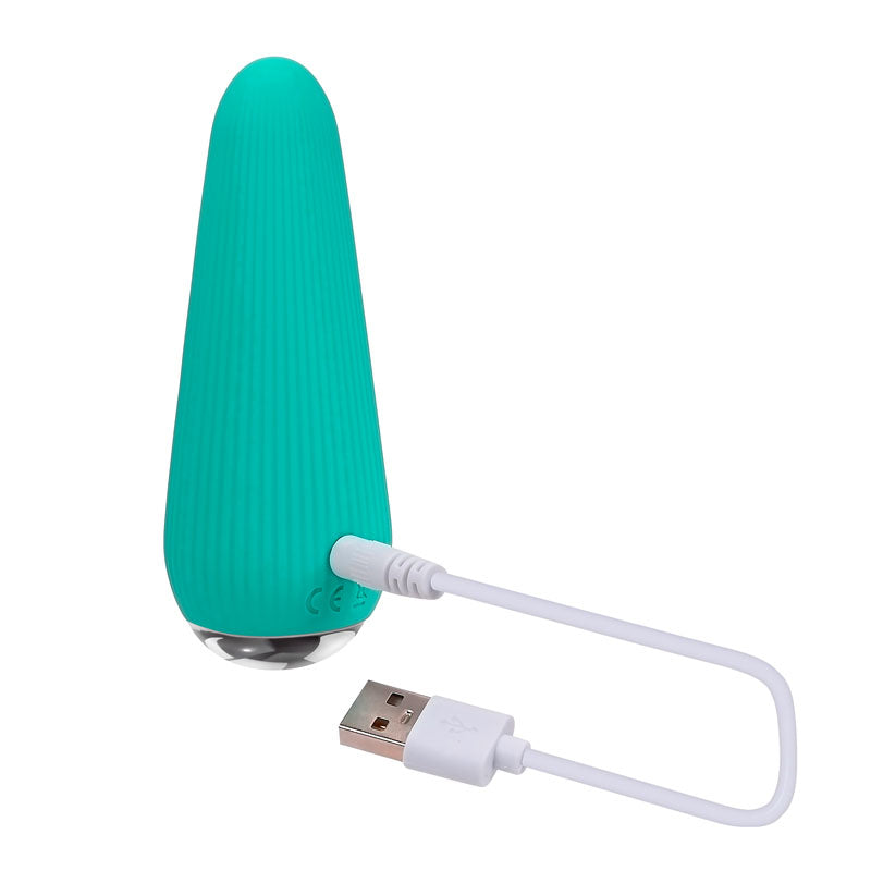 Gender X O-CONE - Blue 10.8 cm (4.25) USB Rechargeable Bullet-GX-RS-2888-2