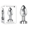 Gender X ROCKIN METAL PLUG XL - Chrome 10.5 cm USB Rechargeable Vibrating XL Butt Plug-GX-RS-3816-2