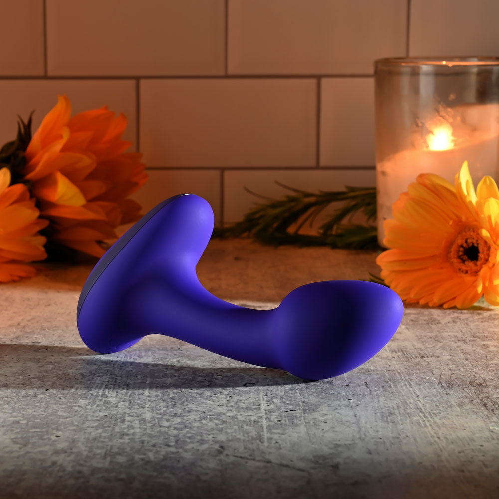 Gender X ANYBODYS PLUG - Blue 11.4 cm USB Rechargeable Vibrating Butt Plug-GX-RS-3861-2