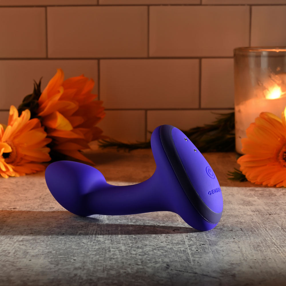 Gender X ANYBODYS PLUG - Blue 11.4 cm USB Rechargeable Vibrating Butt Plug-GX-RS-3861-2