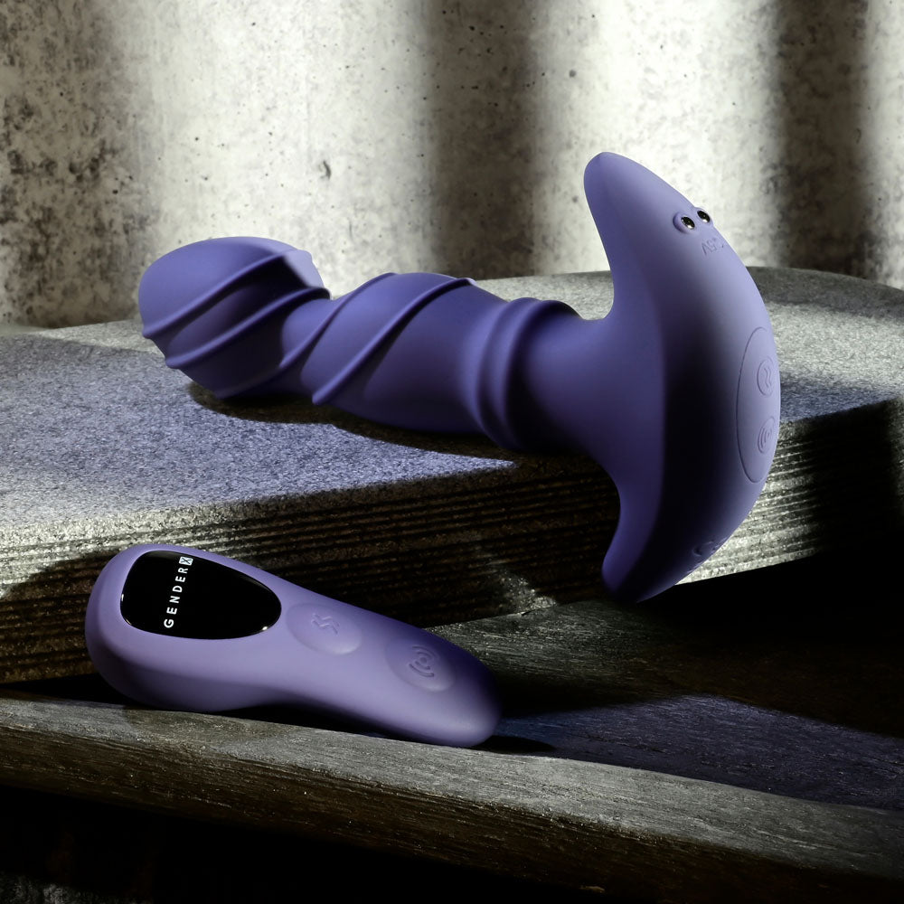 Gender X RING IT - Purple 16.5 cm USB Rechargeable Vibrator with Wireless Remote-GX-RS-4769-2