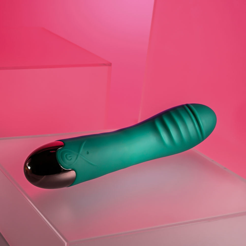 Gender X PIROUETTE - Green 20.6 cm USB Rechargeable Vibrator-GX-RS-5056-2