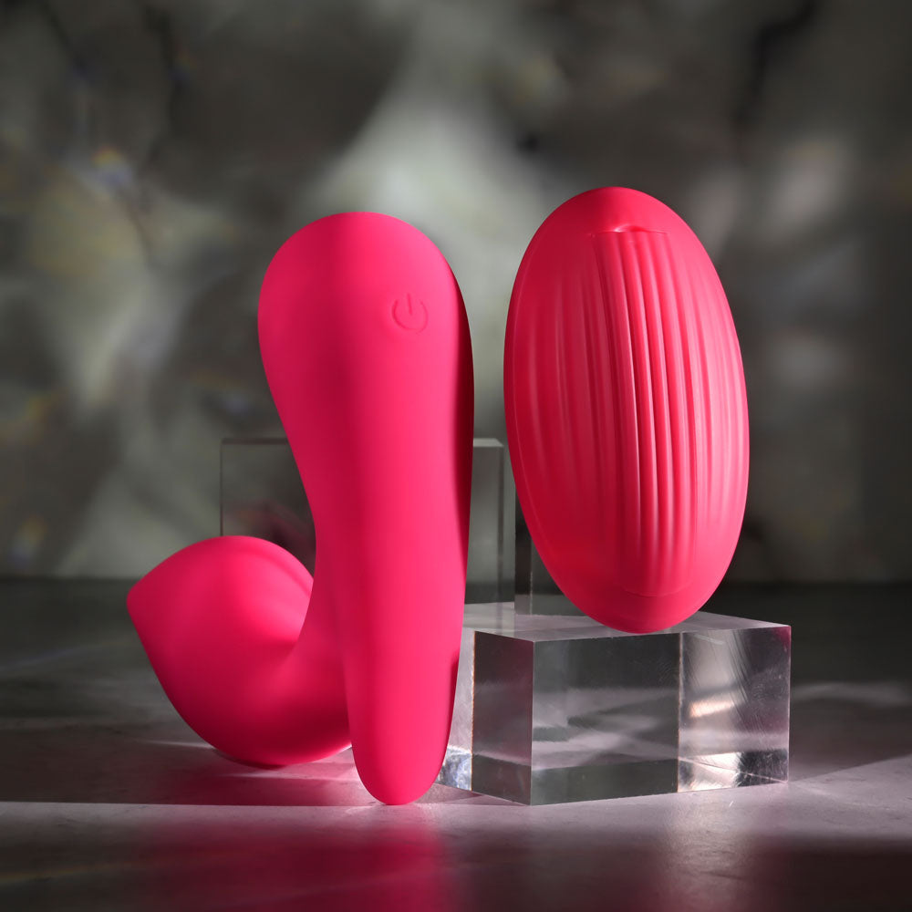 Gender X ALL ABOUT THE BASS - Pink USB Rechargeable Wearable Vibrator with Wireless Remote-GX-RS-5599-2