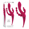 Gender X FOUR BY FOUR - Pink 27.5 cm USB Rechargeable Multi Vibrator-GX-RS-8867-2