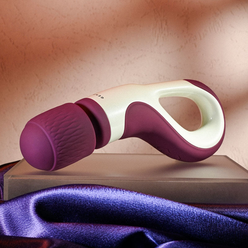 Gender X HANDLE IT - Purple/White USB Rechargeable Massager Wand-GX-RS-8874-2