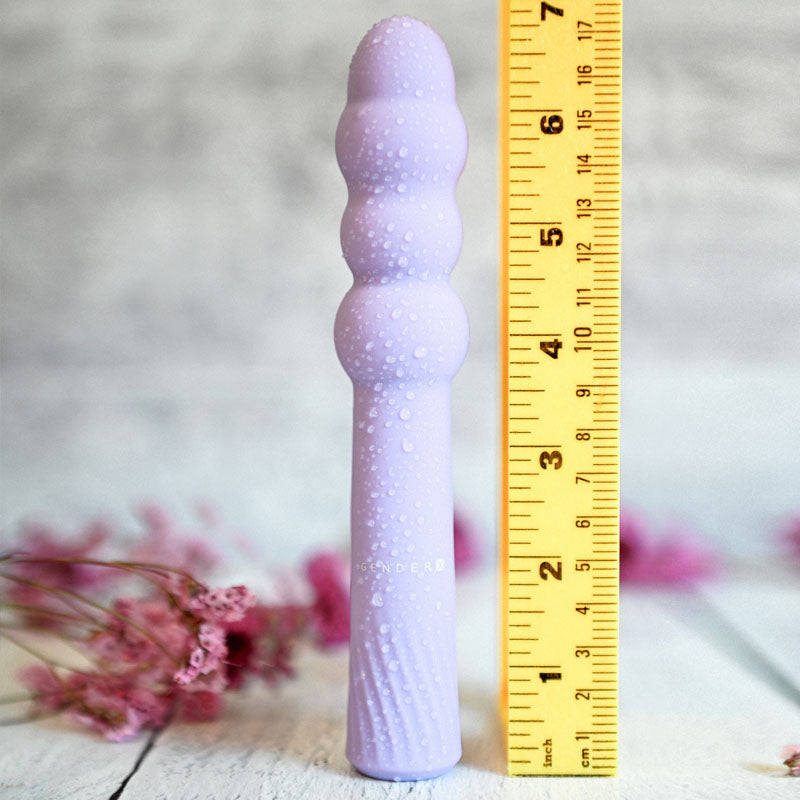 Gender X BUMPY RIDE - Purple 17.4 cm USB Rechargeable Vibrator-GX-RS-8898-2