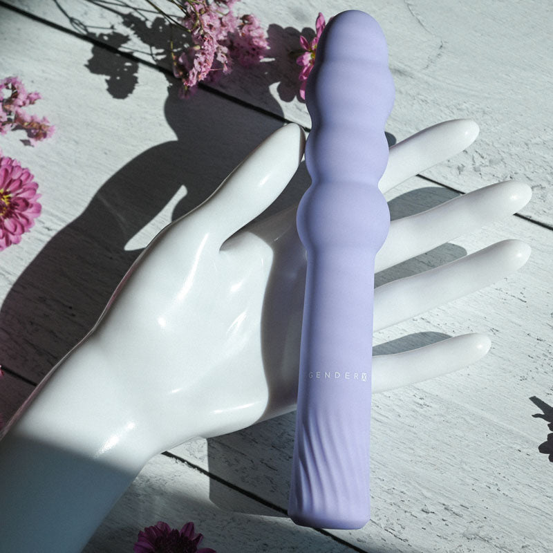 Gender X BUMPY RIDE - Purple 17.4 cm USB Rechargeable Vibrator-GX-RS-8898-2