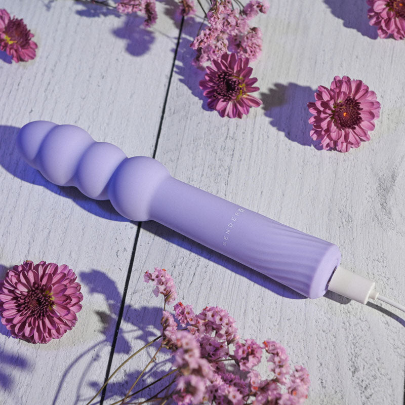 Gender X BUMPY RIDE - Purple 17.4 cm USB Rechargeable Vibrator-GX-RS-8898-2