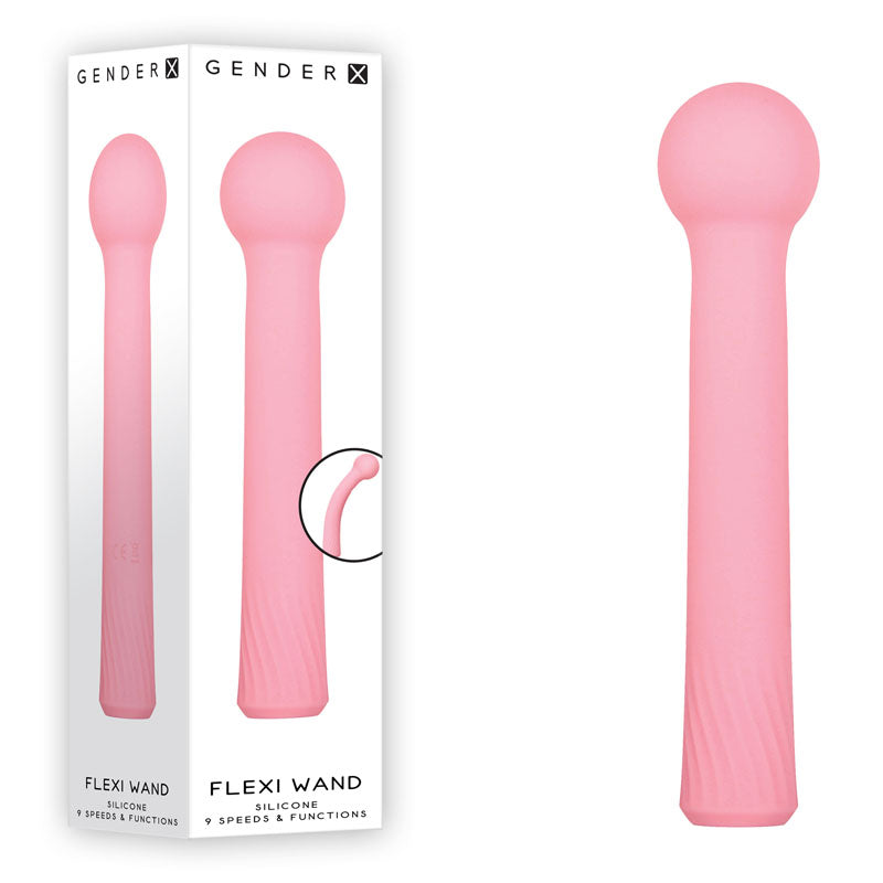 Gender X FLEXI WAND - Pink 16.6 cm USB Rechargeable Vibrator-GX-RS-8904-2