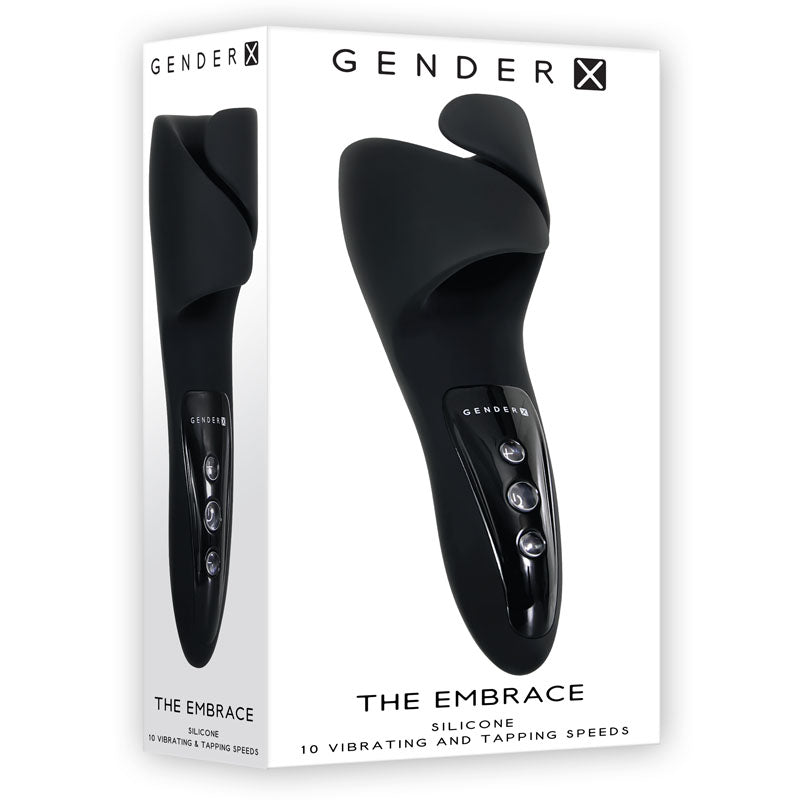 Gender X THE EMBRACE - Black USB Rechargeable Male Vibrator-GX-RS-8928-2