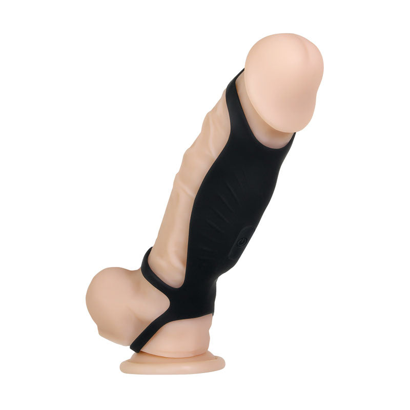 Gender X ROCKETEER - Black USB Rechargeable Vibrating Penis Sleeve-GX-RS-8959-2