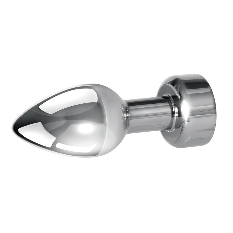 Gender X ROCKIN METAL PLUG - Metallic 9.3 cm USB Rechargeable Butt Plug-GX-RS-9086-2