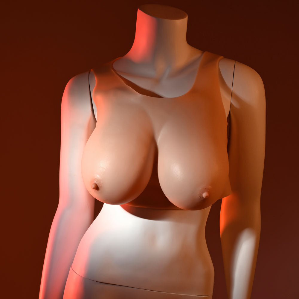 Gender X UNDERGARMENTS - PLATE E-CUP - Light - Flesh Wearable Breasts - E-Cup Size-GX-WR-4028-2