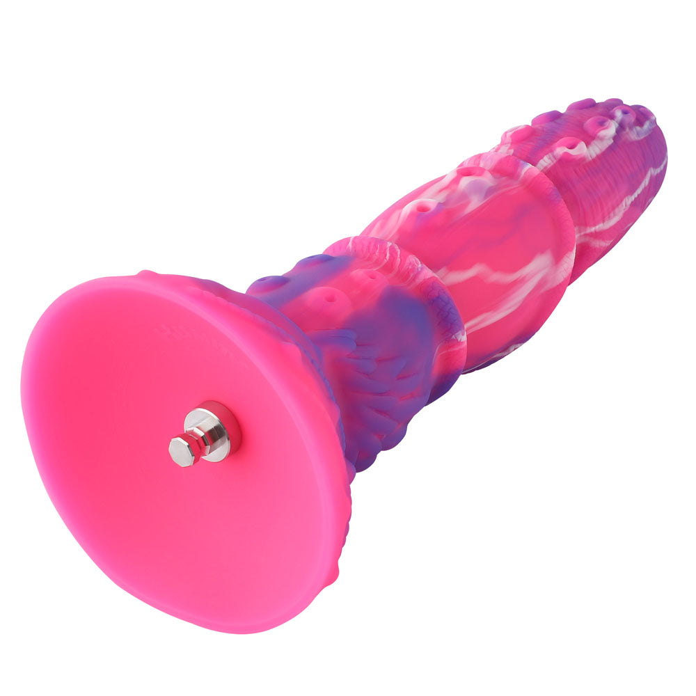 HiSmith Fantasy Tentacle Dildo with Kliclok - Pink 21.8 cm Fantasy Dildo with Kliclok Machine Attachment - HSA103