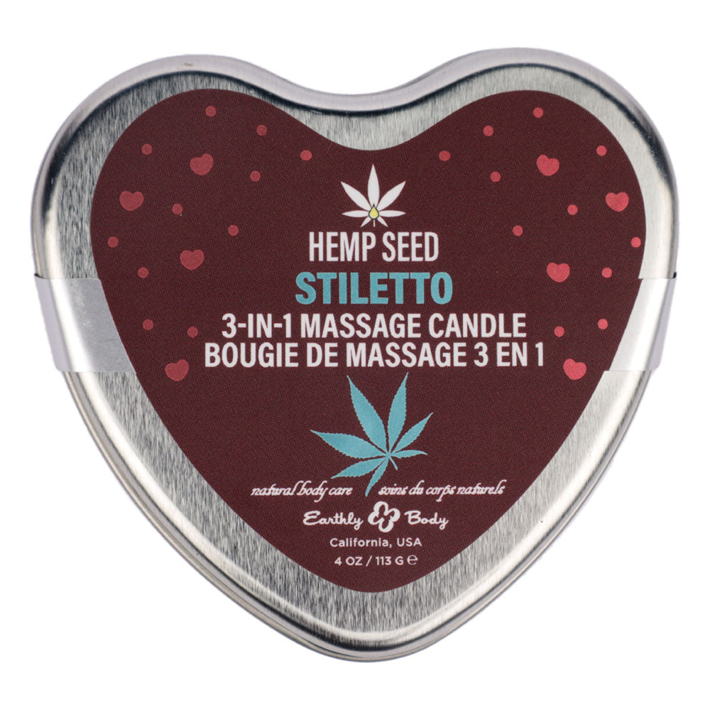 Indulge in Love: 3-in-1 Massage Heart Candle