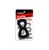 HUNKYJUNK BOOMERANG double-ring cockring & nut-tugger BLACK FOG-HUJ-155-BFG